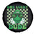 Funny One Lucky Dude St Patrick's Day Spare Tire Cover Checkerboard Shamrock