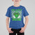 Funny One Lucky Dude St Patrick's Day T Shirt For Kid Checkerboard Shamrock