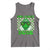 Funny One Lucky Dude St Patrick's Day Tank Top Checkerboard Shamrock
