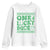 Funny One Lucky Dude Youth Sweatshirt St Patrick's Day Clover Horseshoe