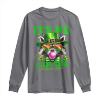 Funny It's Me I Am The Shenanigans Long Sleeve Shirt St Patrick's Day Racoon Shamrock