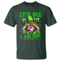 Funny It's Me I Am The Shenanigans T Shirt St Patrick's Day Racoon Shamrock