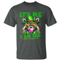 Funny It's Me I Am The Shenanigans T Shirt St Patrick's Day Racoon Shamrock