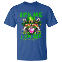 Funny It's Me I Am The Shenanigans T Shirt St Patrick's Day Racoon Shamrock