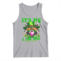 Funny It's Me I Am The Shenanigans Tank Top St Patrick's Day Racoon Shamrock