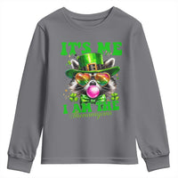 Funny It's Me I Am The Shenanigans Youth Sweatshirt St Patrick's Day Racoon Shamrock