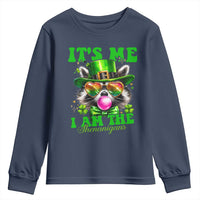 Funny It's Me I Am The Shenanigans Youth Sweatshirt St Patrick's Day Racoon Shamrock