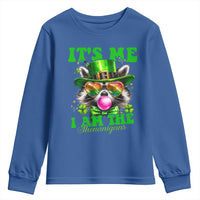 Funny It's Me I Am The Shenanigans Youth Sweatshirt St Patrick's Day Racoon Shamrock