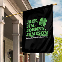 Funny St Patricks Day Irish Fathers Jack Jim Johnny Jameson Garden Flag