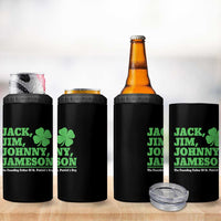 Funny St Patricks Day Irish Fathers Jack Jim Johnny Jameson 4 in 1 Can Cooler Tumbler