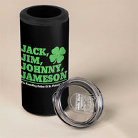 Funny St Patricks Day Irish Fathers Jack Jim Johnny Jameson 4 in 1 Can Cooler Tumbler