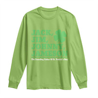 Funny St Patricks Day Irish Fathers Jack Jim Johnny Jameson Long Sleeve Shirt