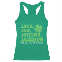 Funny St Patricks Day Irish Fathers Jack Jim Johnny Jameson Racerback Tank Top