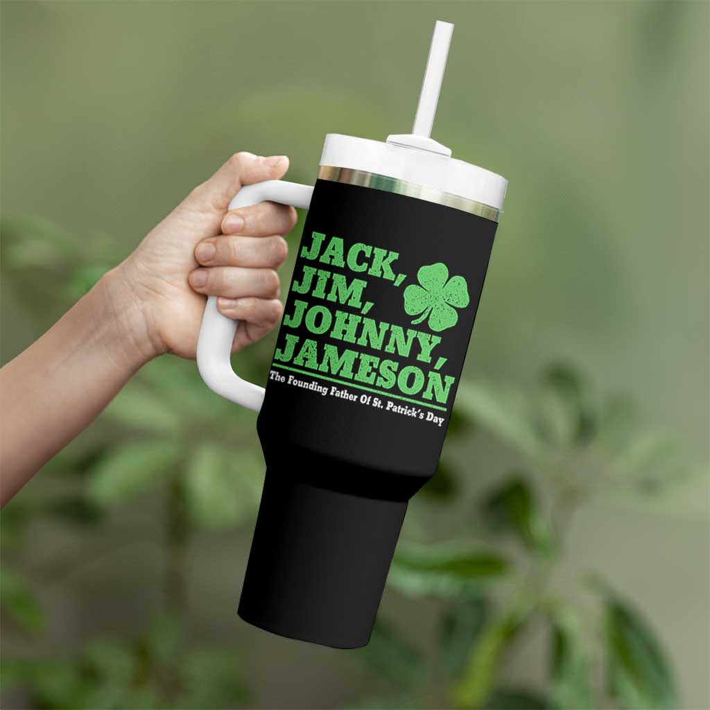 Funny St Patricks Day Irish Fathers Jack Jim Johnny Jameson Tumbler With Handle
