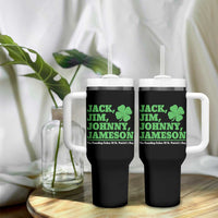 Funny St Patricks Day Irish Fathers Jack Jim Johnny Jameson Tumbler With Handle