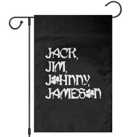 Jack Jim Johnny Jameson St Patricks Day Whiskey Shamrock Garden Flag