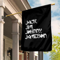 Jack Jim Johnny Jameson St Patricks Day Whiskey Shamrock Garden Flag