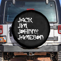 Jack Jim Johnny Jameson St Patricks Day Whiskey Shamrock Spare Tire Cover