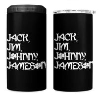 Jack Jim Johnny Jameson St Patricks Day Whiskey Shamrock 4 in 1 Can Cooler Tumbler