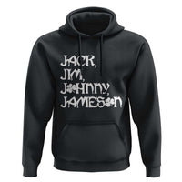 Jack Jim Johnny Jameson St Patricks Day Whiskey Shamrock Hoodie