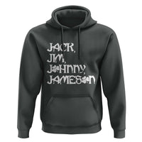 Jack Jim Johnny Jameson St Patricks Day Whiskey Shamrock Hoodie