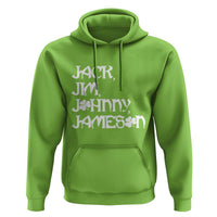 Jack Jim Johnny Jameson St Patricks Day Whiskey Shamrock Hoodie