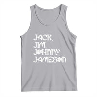 Jack Jim Johnny Jameson St Patricks Day Whiskey Shamrock Tank Top