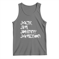 Jack Jim Johnny Jameson St Patricks Day Whiskey Shamrock Tank Top