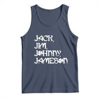 Jack Jim Johnny Jameson St Patricks Day Whiskey Shamrock Tank Top