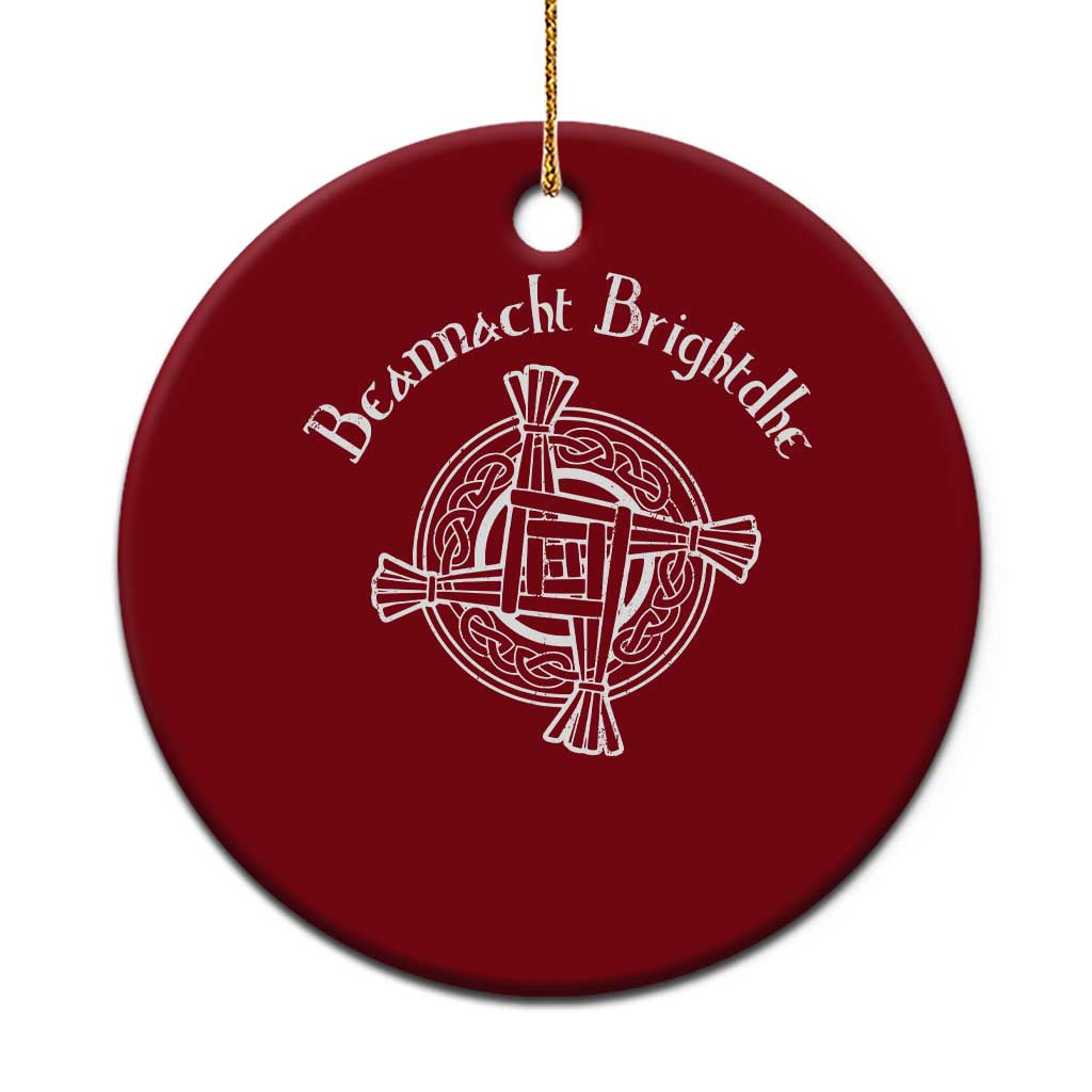 St Brigids Day Ceramic Ornament Beannacht Brighdhe Gaelic Irish Imbolc