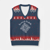 St Brigids Day V-Neck Knit Sweater Vest Beannacht Brighdhe Gaelic Irish Imbolc