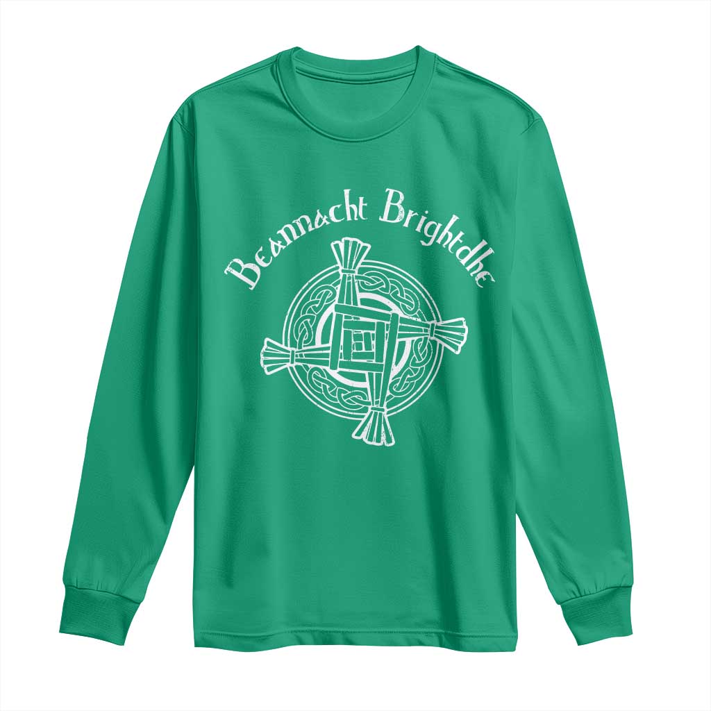 St Brigids Day Long Sleeve Shirt Beannacht Brighdhe Gaelic Irish Imbolc