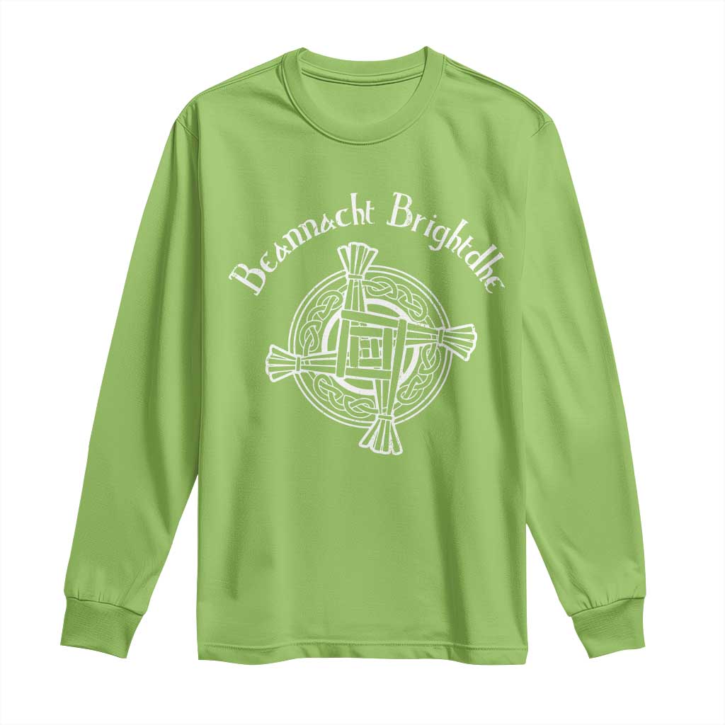 St Brigids Day Long Sleeve Shirt Beannacht Brighdhe Gaelic Irish Imbolc