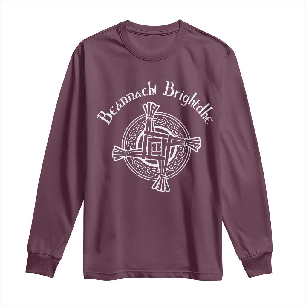 St Brigids Day Long Sleeve Shirt Beannacht Brighdhe Gaelic Irish Imbolc