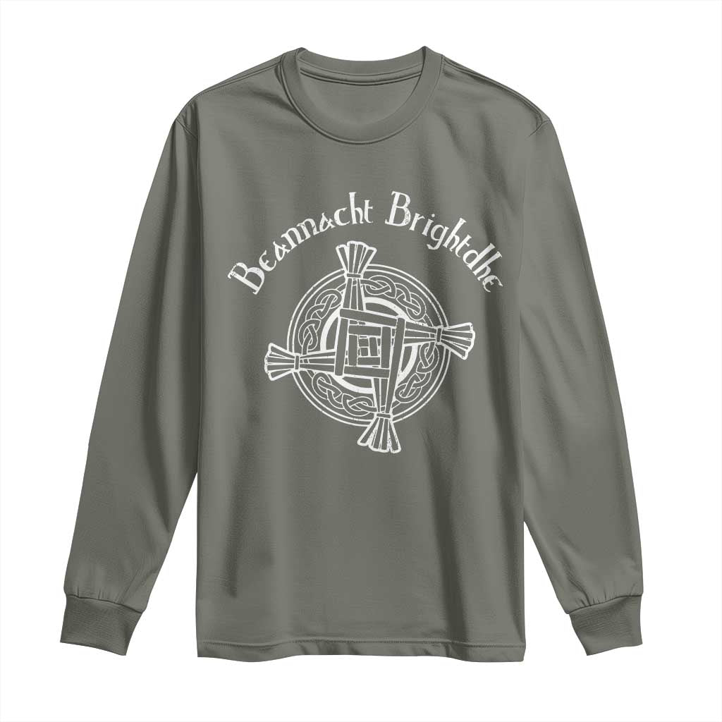 St Brigids Day Long Sleeve Shirt Beannacht Brighdhe Gaelic Irish Imbolc
