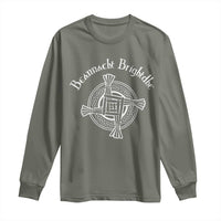 St Brigids Day Long Sleeve Shirt Beannacht Brighdhe Gaelic Irish Imbolc