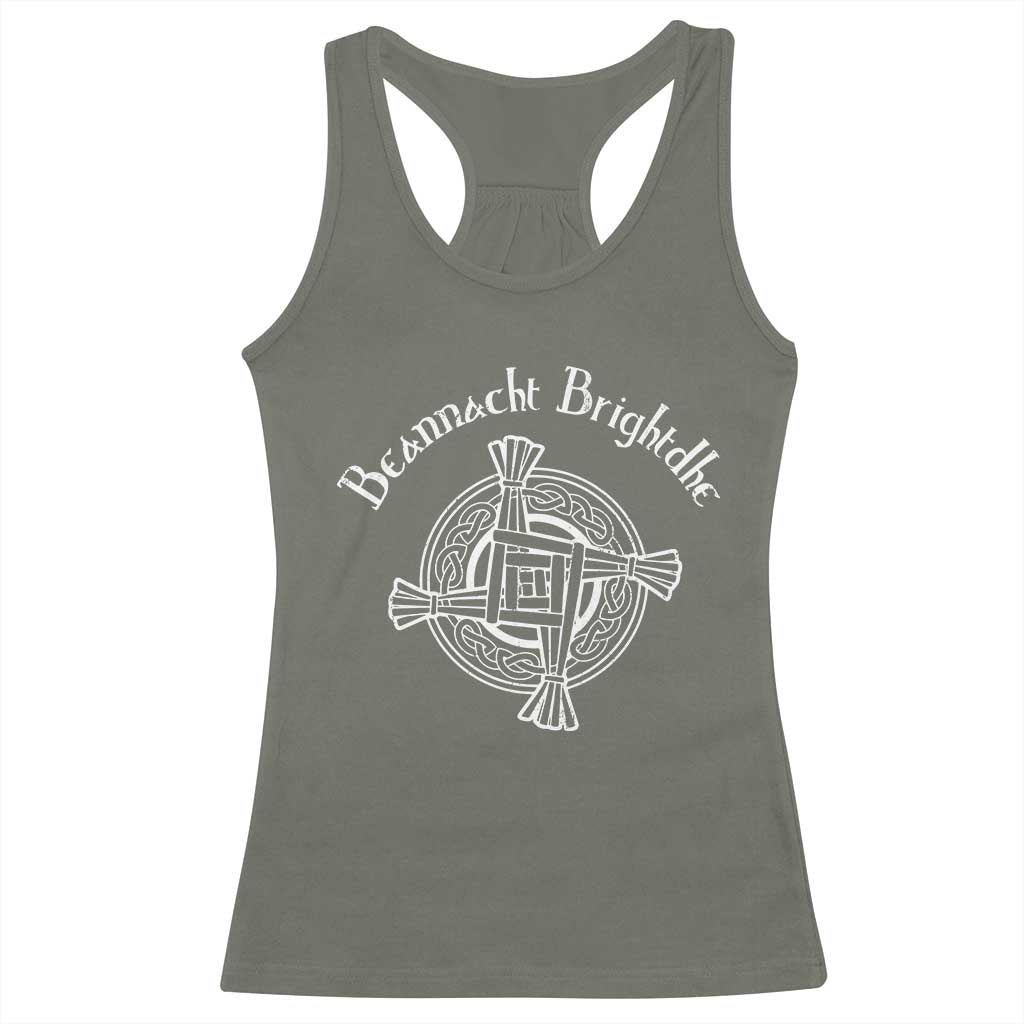 St Brigids Day Racerback Tank Top Beannacht Brighdhe Gaelic Irish Imbolc