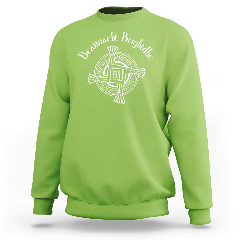 St Brigids Day Sweatshirt Beannacht Brighdhe Gaelic Irish Imbolc