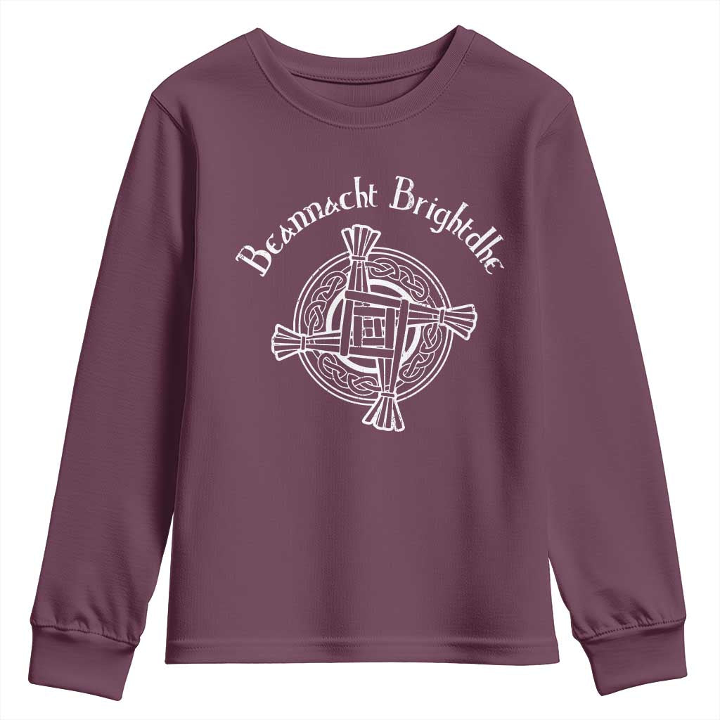 St Brigids Day Youth Sweatshirt Beannacht Brighdhe Gaelic Irish Imbolc