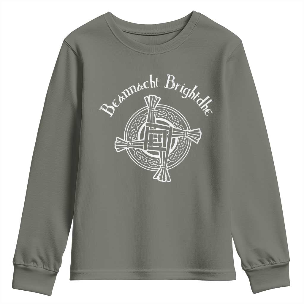 St Brigids Day Youth Sweatshirt Beannacht Brighdhe Gaelic Irish Imbolc