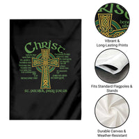 Christ St Patrick Pray For Us Christian Catholic Religious Celtic Cross Garden Flag
