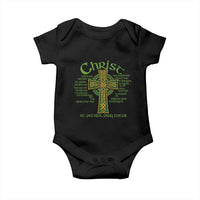 Christ St Patrick Pray For Us Christian Catholic Religious Celtic Cross Baby Onesie