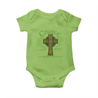 Christ St Patrick Pray For Us Christian Catholic Religious Celtic Cross Baby Onesie
