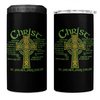Christ St Patrick Pray For Us Christian Catholic Religious Celtic Cross 4 in 1 Can Cooler Tumbler