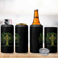 Christ St Patrick Pray For Us Christian Catholic Religious Celtic Cross 4 in 1 Can Cooler Tumbler