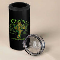 Christ St Patrick Pray For Us Christian Catholic Religious Celtic Cross 4 in 1 Can Cooler Tumbler