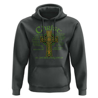 Christ St Patrick Pray For Us Christian Catholic Religious Celtic Cross Hoodie