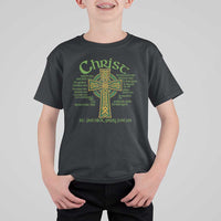 Christ St Patrick Pray For Us Christian Catholic Religious Celtic Cross T Shirt For Kid