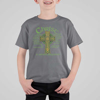 Christ St Patrick Pray For Us Christian Catholic Religious Celtic Cross T Shirt For Kid
