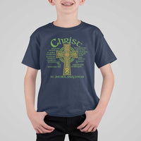 Christ St Patrick Pray For Us Christian Catholic Religious Celtic Cross T Shirt For Kid